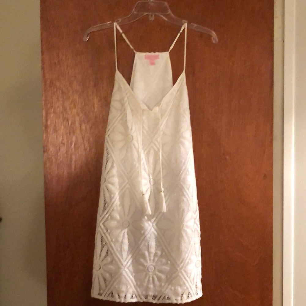 Lilly Pulitzer white lace dress